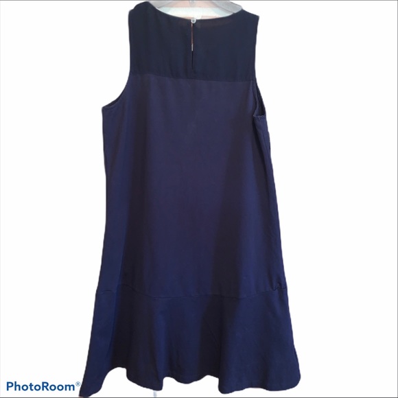 NEW The LOFT | Floral Lace Navy Flippy Dress - Picture 5 of 7